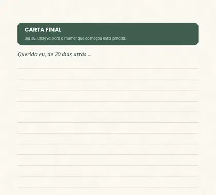 Página da Carta final