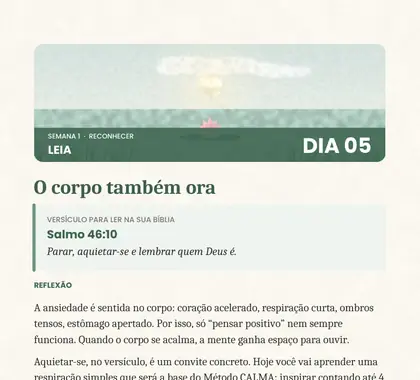 Página com respiração e aterramento