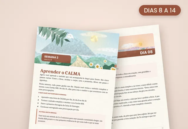 Páginas impressas da Semana 2, dias 8 a 14