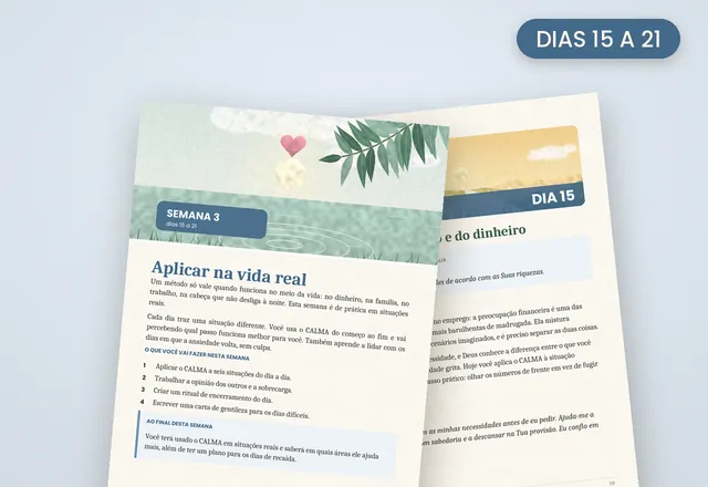 Páginas impressas da Semana 3, dias 15 a 21