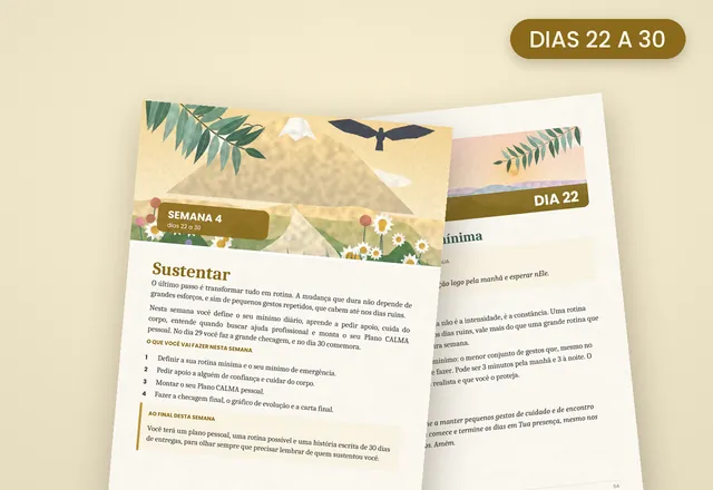 Páginas impressas da Semana 4, dias 22 a 30